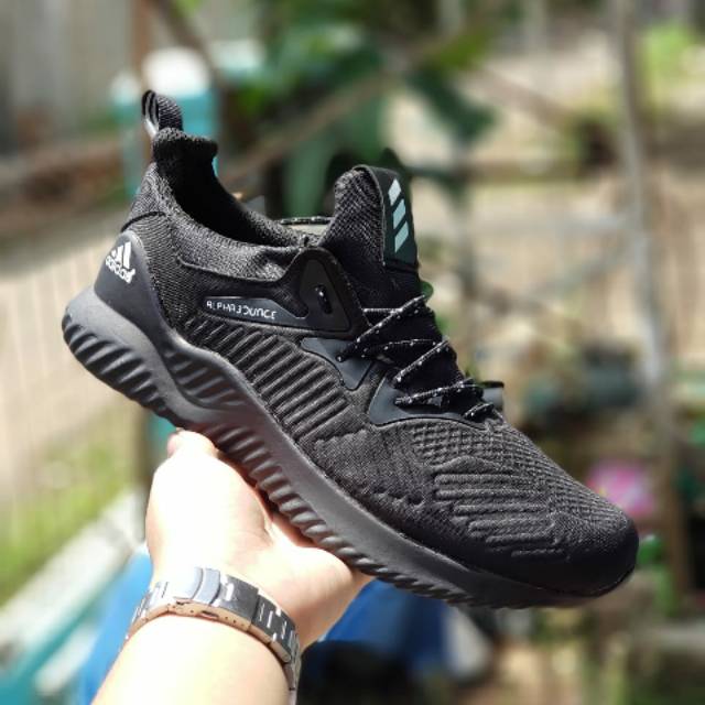 Sepatu Adidas Alphabounce Full Black