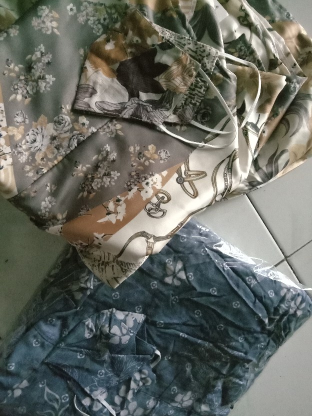 Home Dress Batik Gamis Raisha Motif Batik Bahan Rayon Viscose Premium