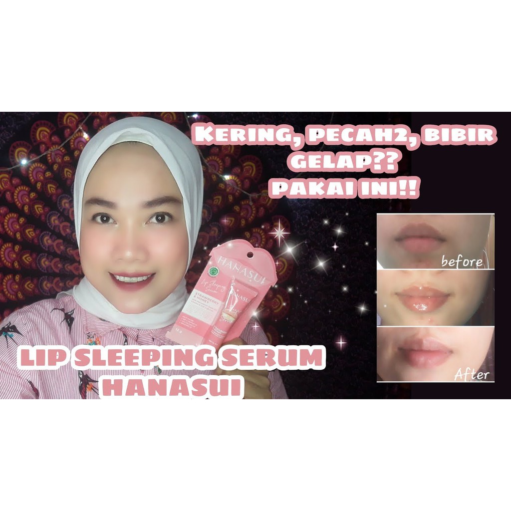 HANASUI LIP SLEEPING SERUM STRAWBERRY &amp; HONEY - 12GR