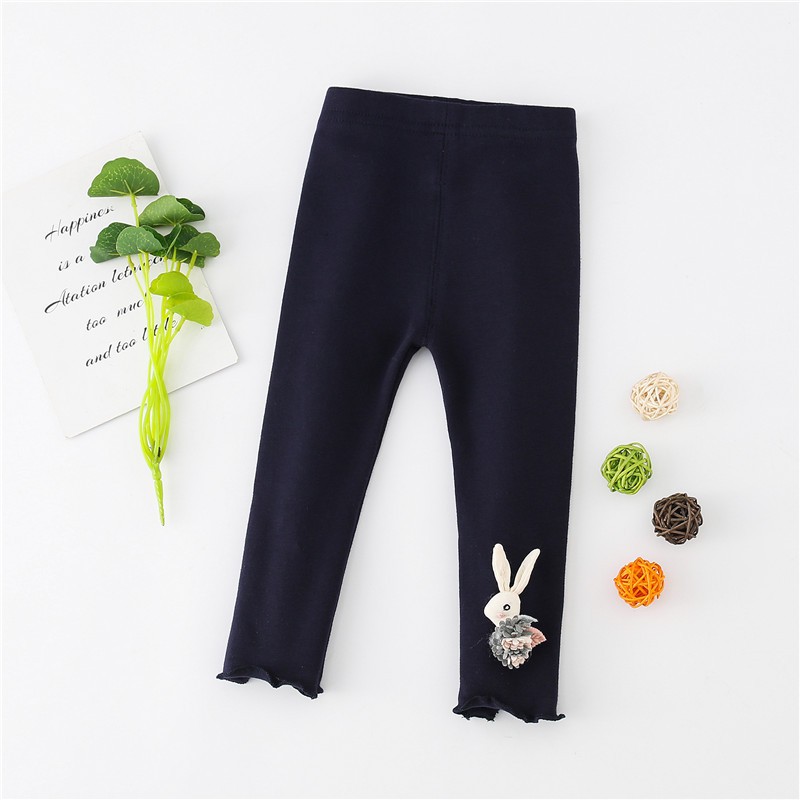 LG15-Legging Anak Perempuan Katun Kelinci Polos