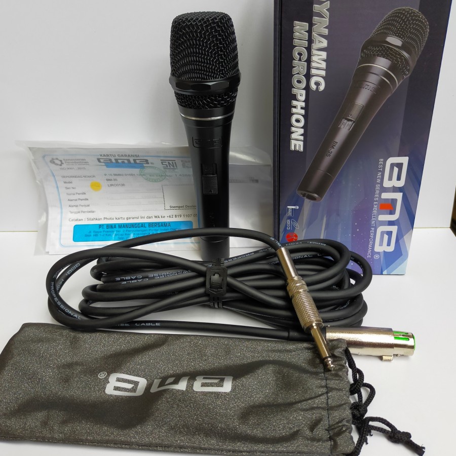 Mic Kabel BMB BM-35 BM 35 Original Dynamic Microphone BMB BM35