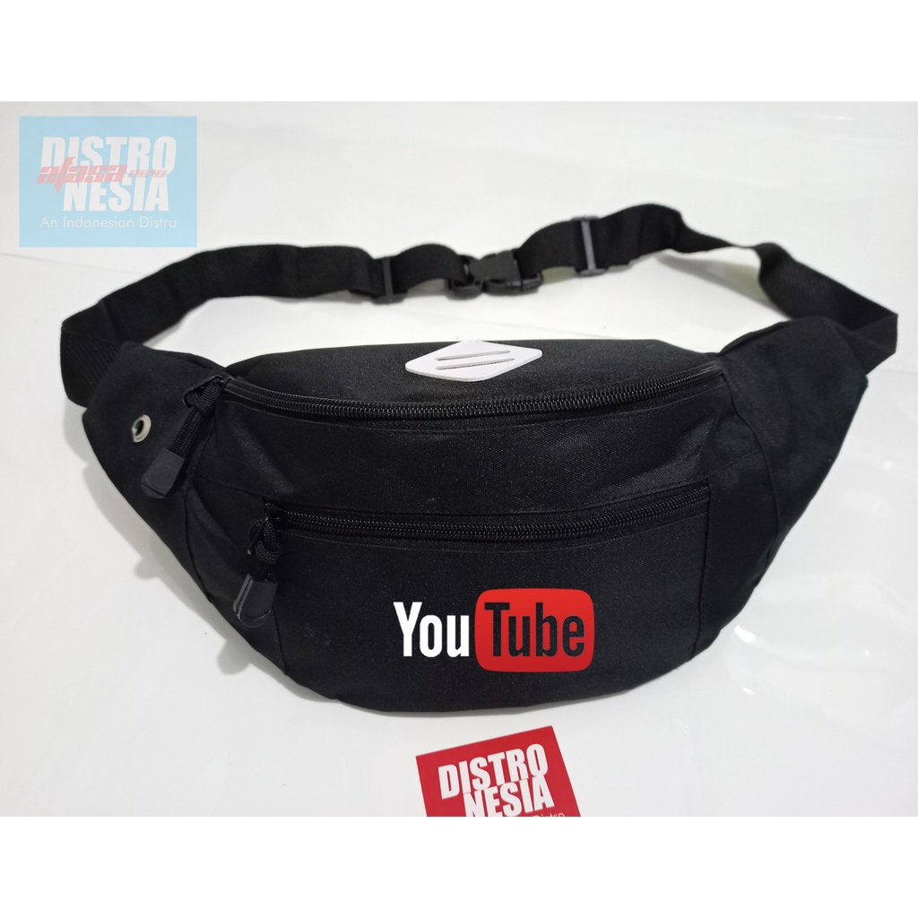 TAS SELEMPANG PRIA YOUTUBE YOUTUBER WAISTBAGTAS PINGGANG YOUTUBER