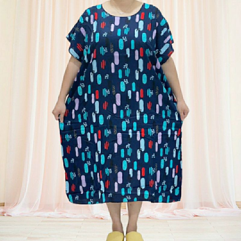 Daster jumbo size XXXXXL Dress jumbo Terusan jumbo daster/dress baju tidur jumbo berbahan rayon premium halus, adem dan lembut