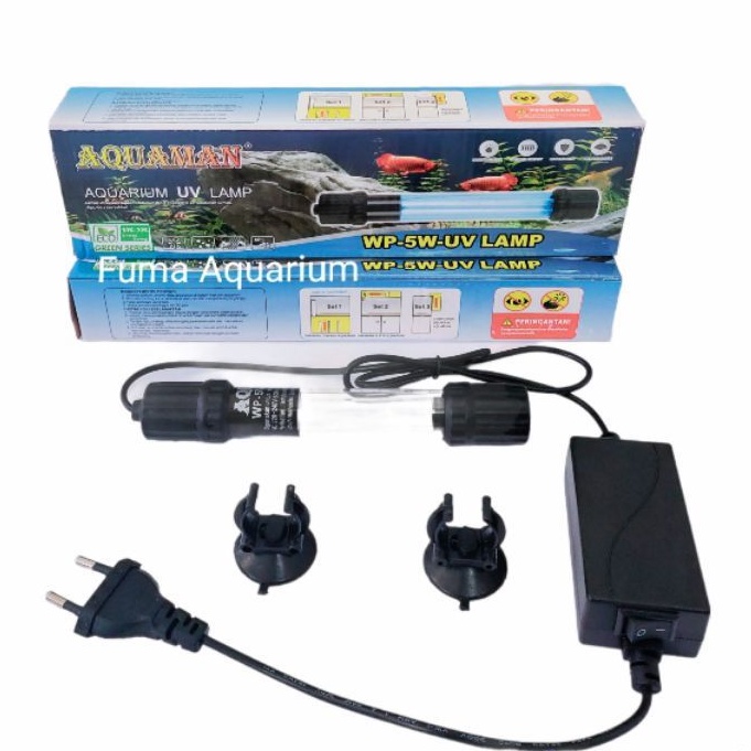 Aquaman WP-5W UV LAMP Lampu Celup Anti Bakteri,Virus,Alga Sterilizer