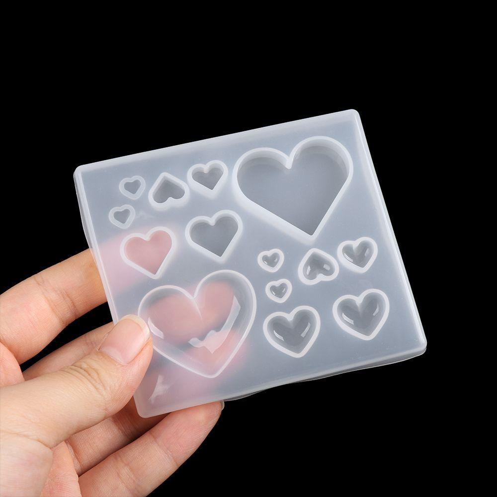 Solighter Cetakan Silikon Resin Kerajinan DIY Menjatuhkan Lem Transparan Pendant Mould