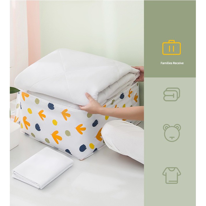 Storage Bag Kantong Penyimpanan Bed Cover Selimut Baju Serbaguna Waterproof Type Lebar