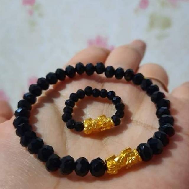 1set gelang dan cincin jilin emas