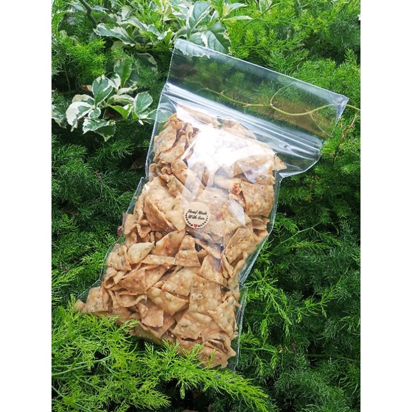 

Kerupuk Bawang Balado / Original Petak 500gr non msg khas Padang