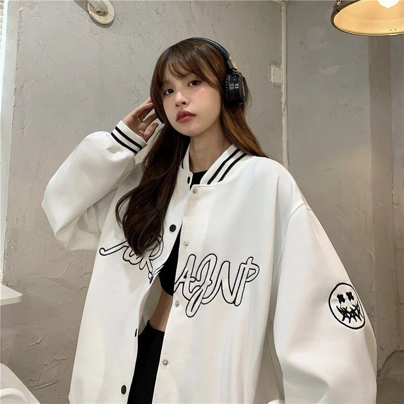 Jaket Varsity Baseball Wanita Size M.L.XL.XXL | Arajnp Baseball Varsity | Jaket Baseball Korean Style