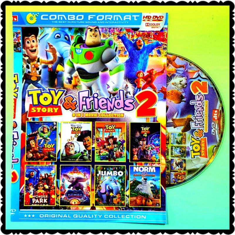 KASET FILM ANAK TERBARU CAMPURAN 8 FILM ANAK ANAK TERLARIS-FILM TOY STORY-FILM NORM-FILM DUMBO-FILM 