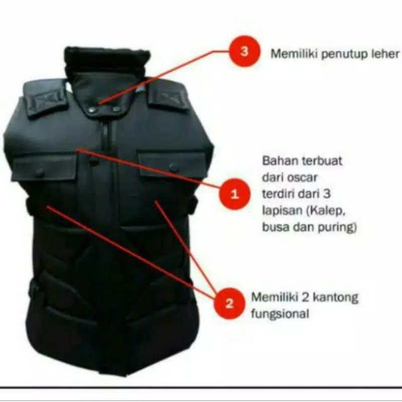 ROMPI SEPEDA MOTOR SAKATSU ANTI AIR TEBAL WATERPROOF ROMPI PELINDUNG DADA