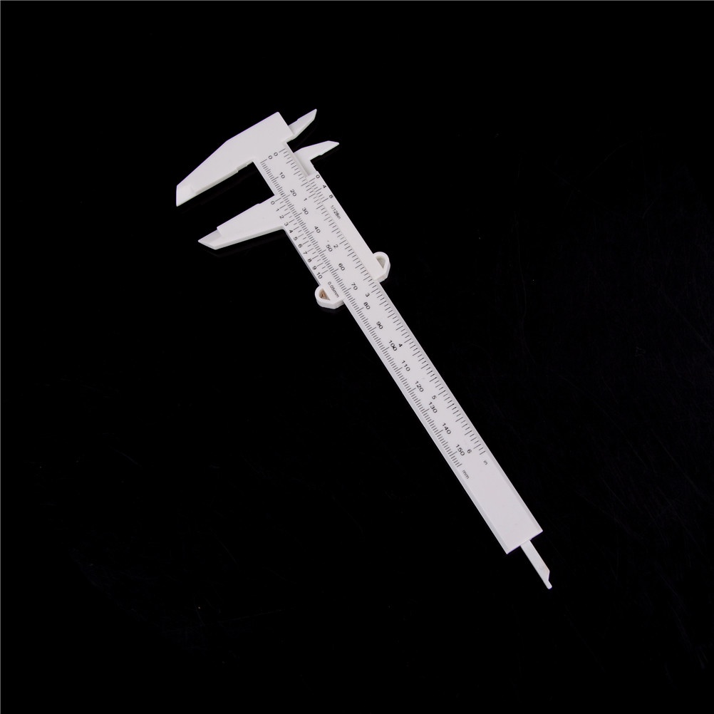 【Theredsunrisesiwy.id】6 Inch 150mm Plastic Ruler Sliding Gauge Vernier Caliper Jewelry Measuring tool