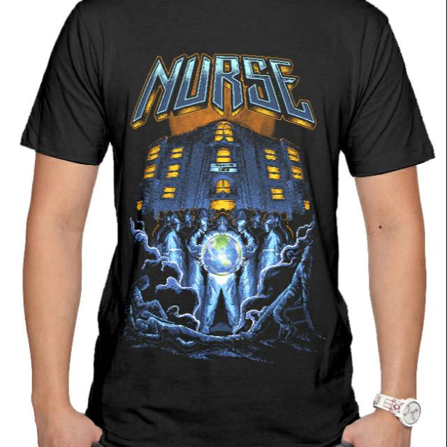 BAJU NURSE|T-SHIRT NURSE|PERAWAT| Mantri Dalam Negeri| kaos perawat original | baju medis
