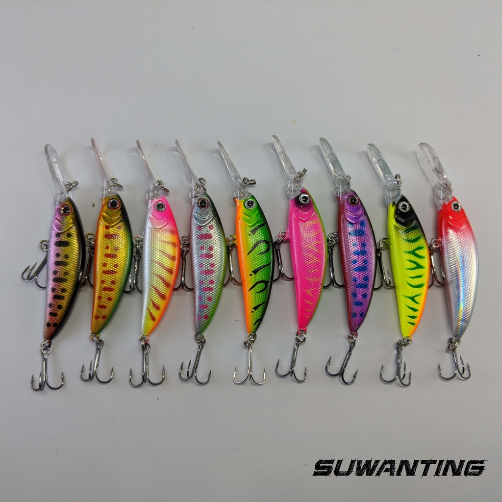 Umpan Lure Minnow 70mm 5.7g Wobbler Ultralight Longlip