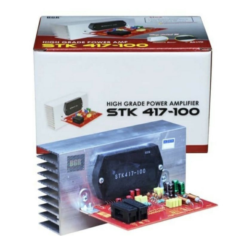 Kit Power Amplifier STK417 ori Sanyo 100W Stereo BELL BGR