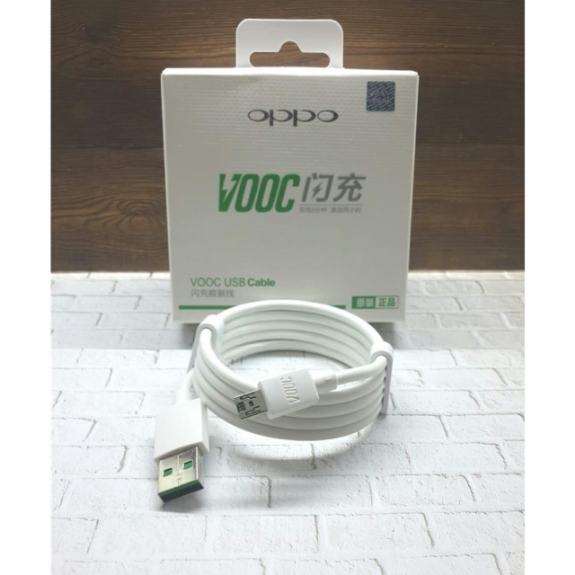 Kabel data oppo dan kabel Charger Oppo VOOC 1Meter Original