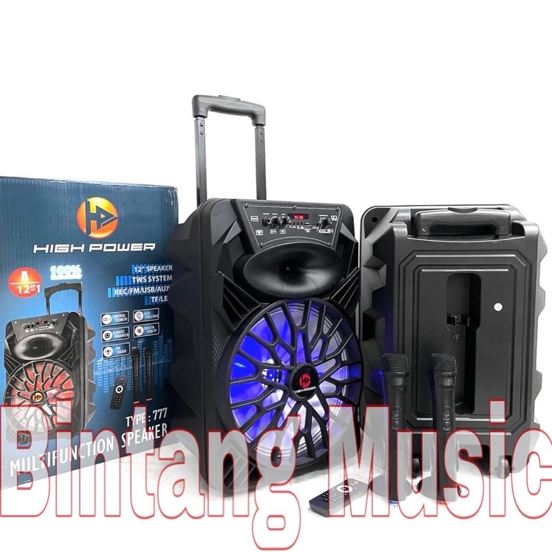 Speaker Portable Murah High power 777 A 12inch original high power 777A