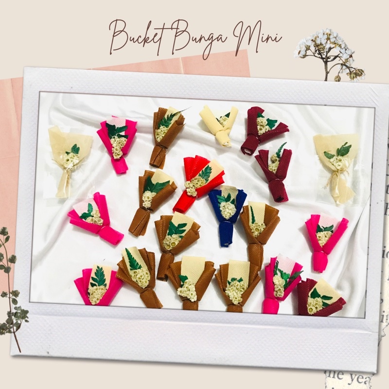 Buket Bunga Mini / Bouquet Mini / Mini Buket / Mini Bouquet / Mini Flower Bouquet