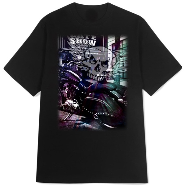 Kaos Biker Skull Tattoo Bikers SKU-199448495001 Tshirt Unisex