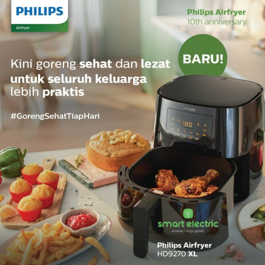 Jual Philips Air Fryer Xl Hd Digital Spectre Less Fat Rapid Air