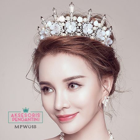 [PALING MURAH] CROWN WEDDING AKSESORIS PESTA HEADPIECE MAHKOTA PENGANTIN MPW018