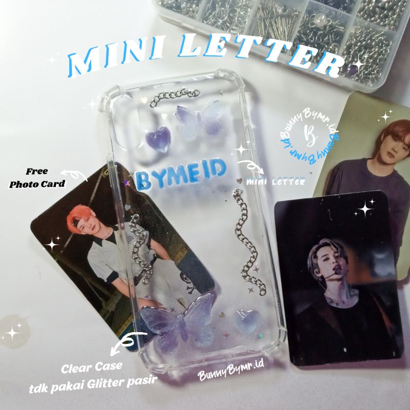 ❗FREE PHOTO CARD❗Mix Letter Case Resin Kpop| RESIN CASE,Non Kpop Bts Txt, Eko BlackPink Custom Case 