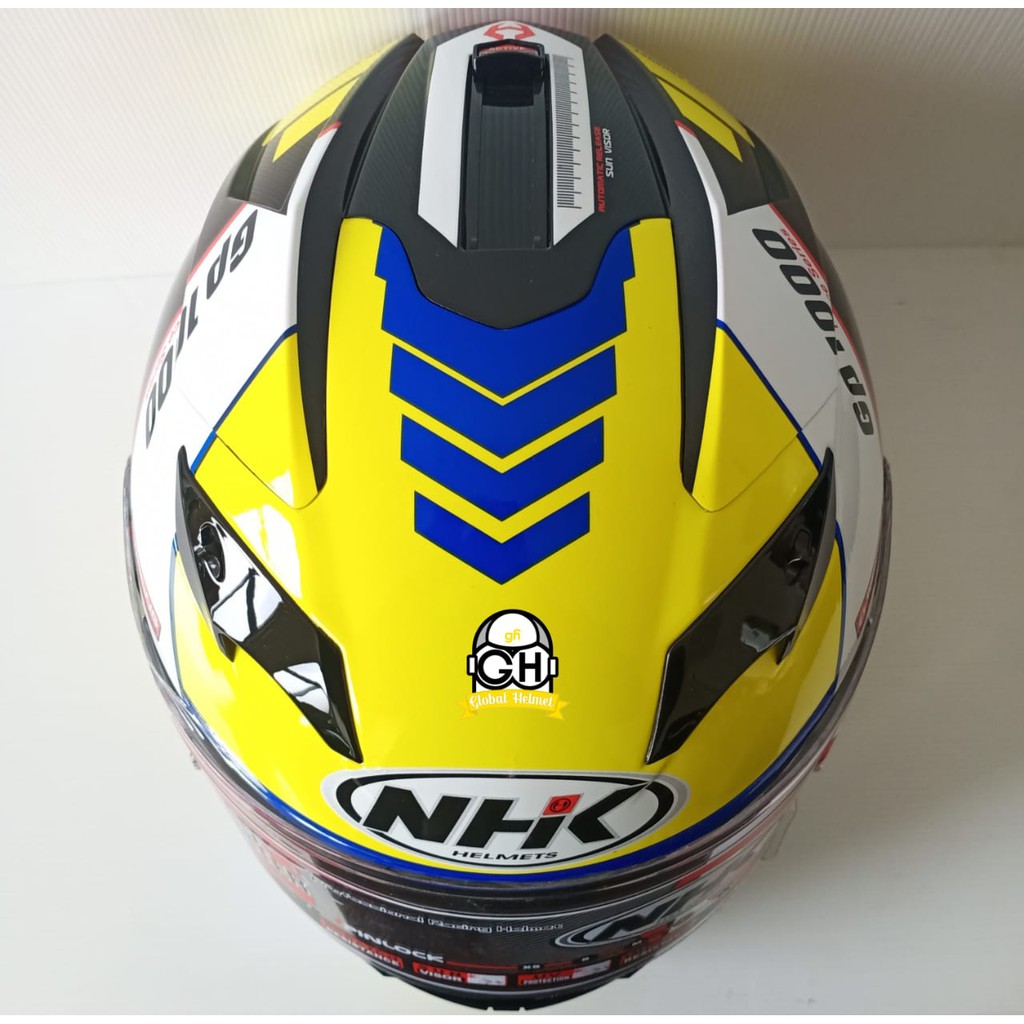 HELM NHK GP1000 SXR BLACK YELLOW NHK GP 1000 NHK GP1K