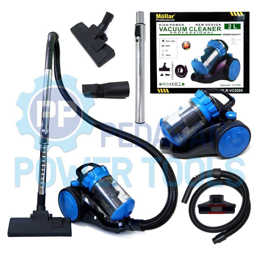 MOLLAR MESIN SEDOT DEBU KERING VACUUM CLEANER LISTRIK 2 LITER VC0205