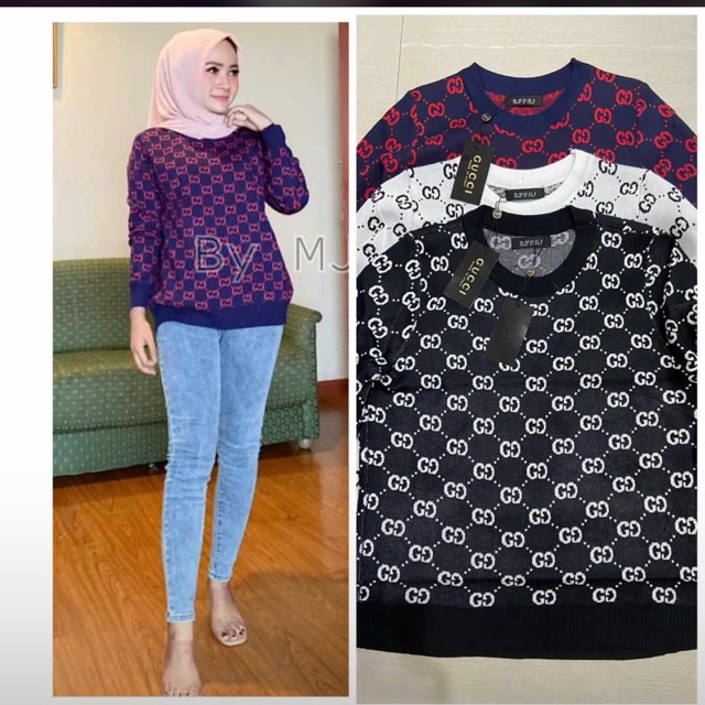 sale atasan Import / atasan Gucci / atasan wanita rajut