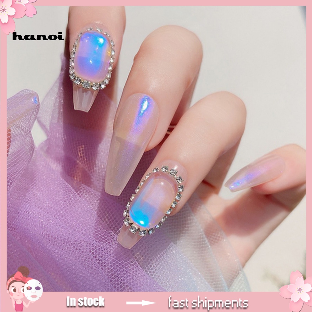 Han_ 10Pcs / Set Ornamen Kristal Imitasi Multiwarna Untuk Dekorasi Nail Art