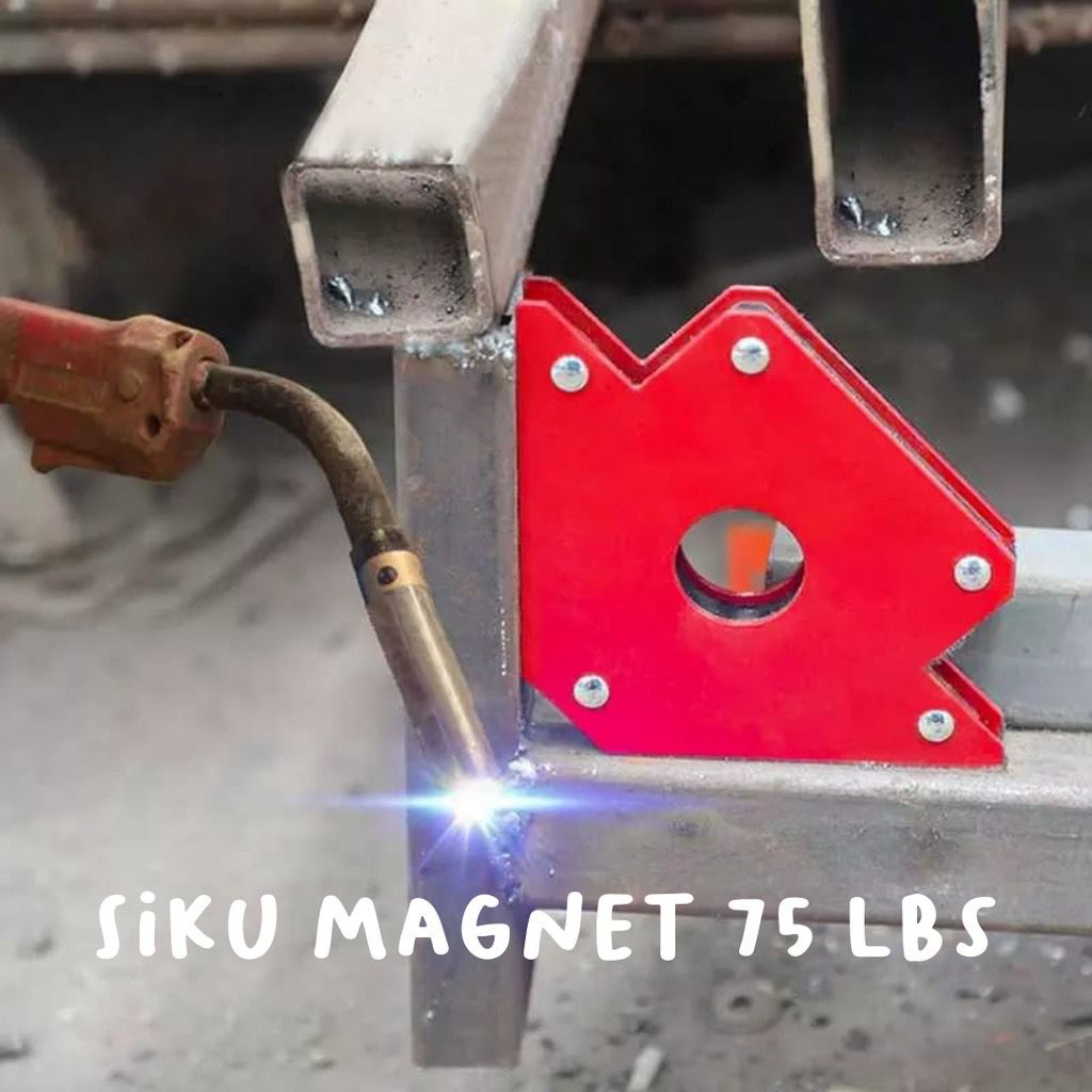 Isi 6PCS 25 Lbs 3 Inch Siku Magnet Mini Set Untuk Las -Siku Las-Arrow Magnetic Welding Holder READY STOCK SIAP KIRIM  (PILIH VARIANT)