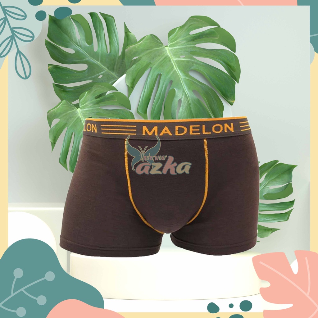 Boxer Merek Madelon|Isi 3 Pcs|Pakaian Dalam Pria Dewasa|Celana Dalam|Boxer Pria