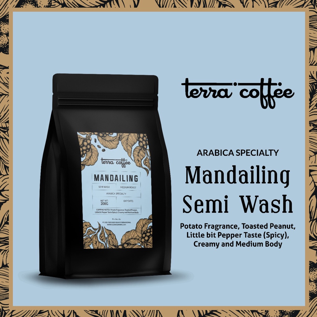 

Kopi Arabika Mandailing Semi Wash Arabica Coffee Beans Single Origin Specialty Coffee Roast Bean Espresso Dan Manual Brew Roaster 200 Gram Bubuk Biji