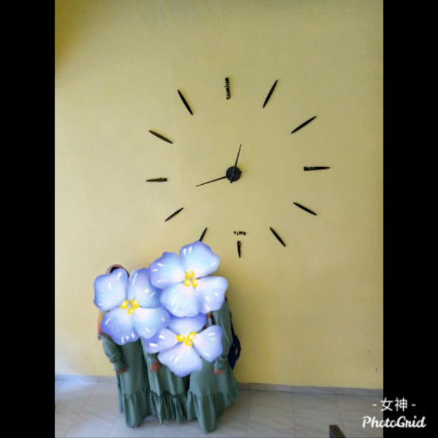  Jam  Dinding  Tempel  Besar Raksasa 3D giant wall Diameter 80 