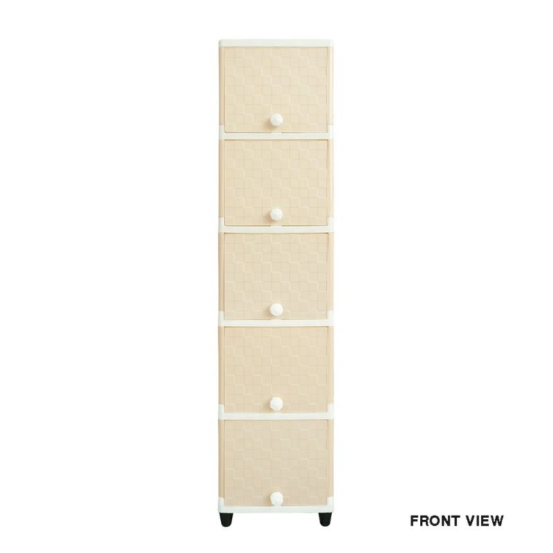 LEMARI PLASTIK SERBAGUNA MINIMALIS CLUB FLIP 5 SUSUN