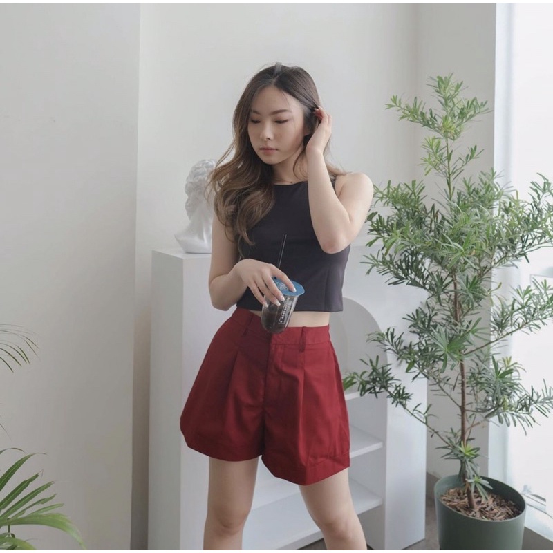 GISELLE SHORTS PANTS KOREA - CELANA PENDEK WANITA SUPER COMFY - CELANA PENDEK SPORTY - CELANA PENDEK SANTAI - HADIAH / KADO ULTAH CEWEKq