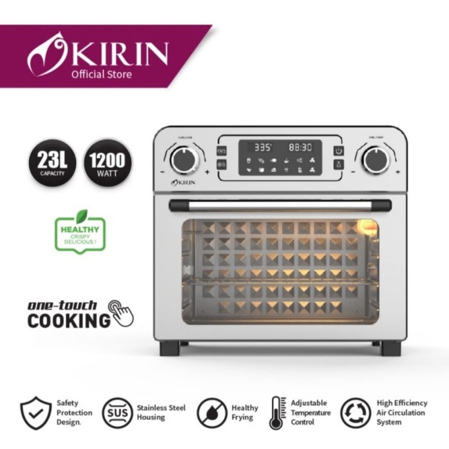 KIRIN Air Fryer Oven KAO 230 DRA / Oven Airfryer Kirin KAO 230 DRA 23 Liter