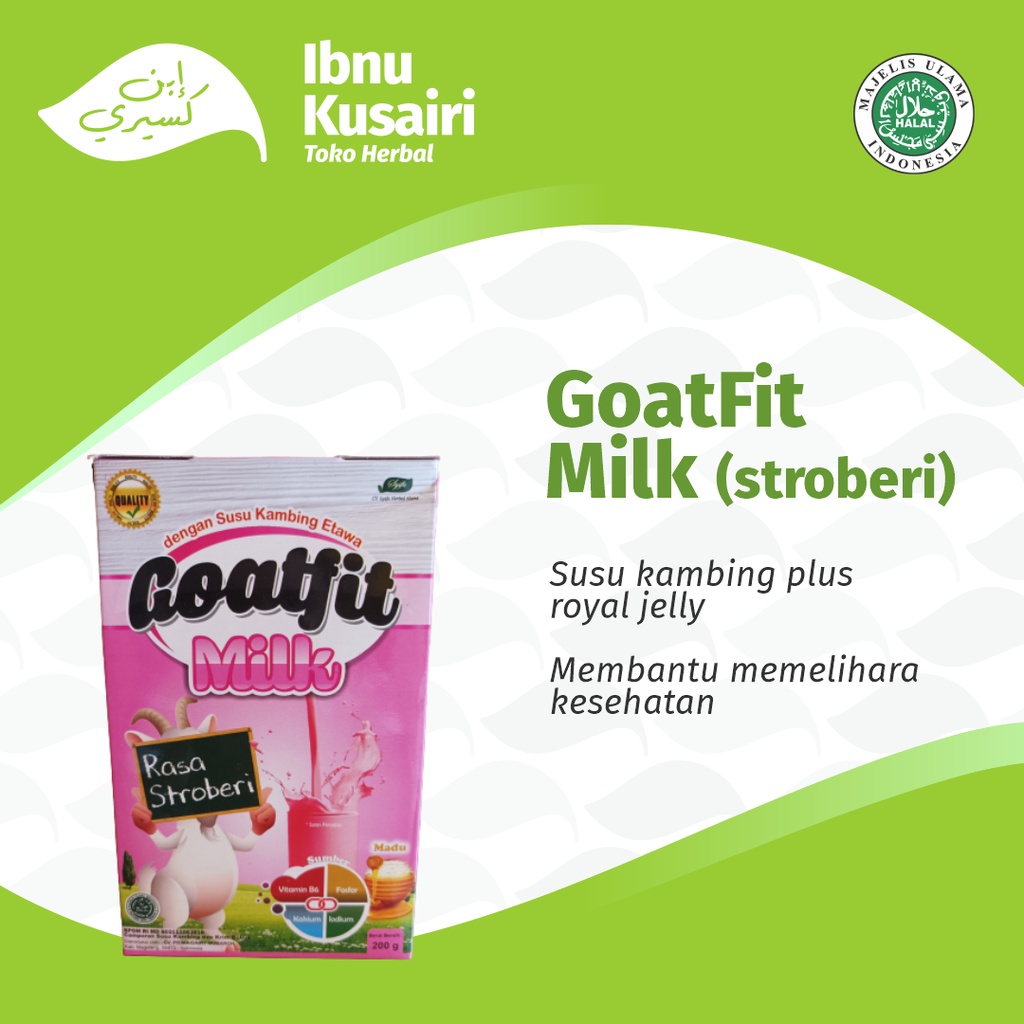 

Susu Kambing Etawa Goatfit Rasa Strawberry Plus Royal Jelly