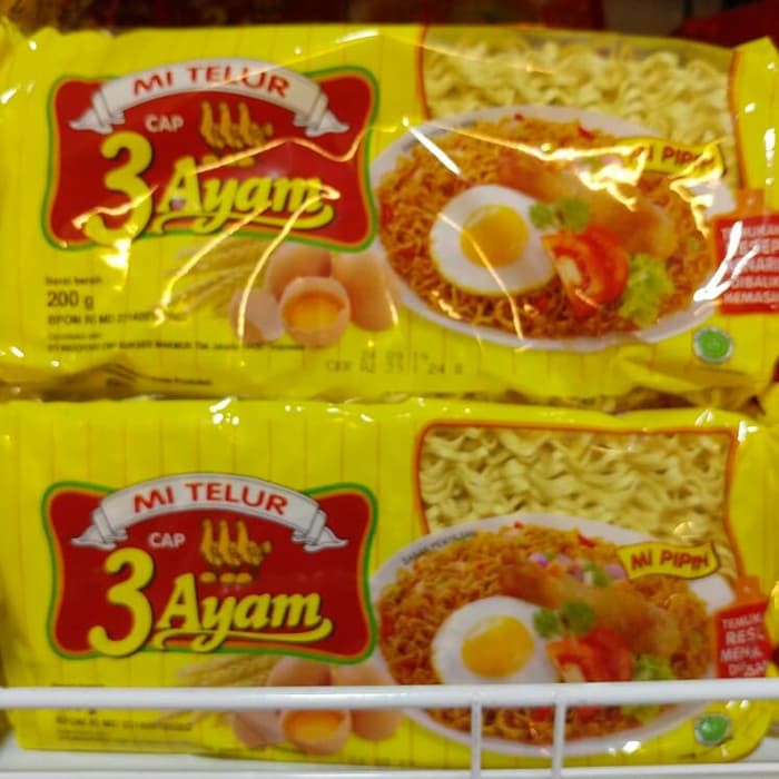 

Mie Telor Cap 3 Ayam 200 Gr