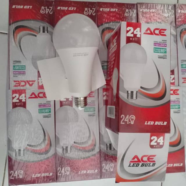 Lampu garansi ACE Led bulb 24W lampu led ACE 24watt led kualitas