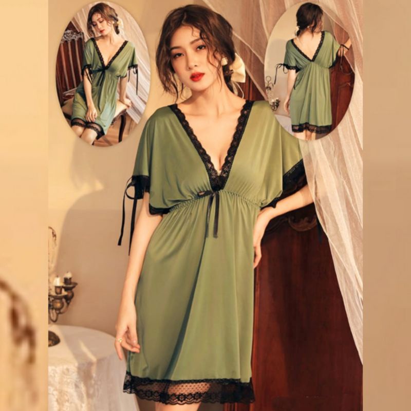 Home Dress Baju Tidur Wanita Dewasa Sexy Lingerie Big Size , Daster Kekinian , Daster Ibu Hamil , Da