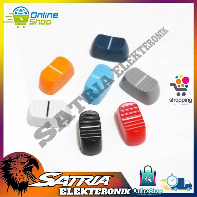 Knop potensio geser plastik warna warni