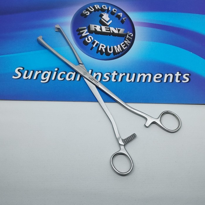 Alat medis Museux Uterine Tenaculum Forcep 26 cm ( 3:3 ) - Renz