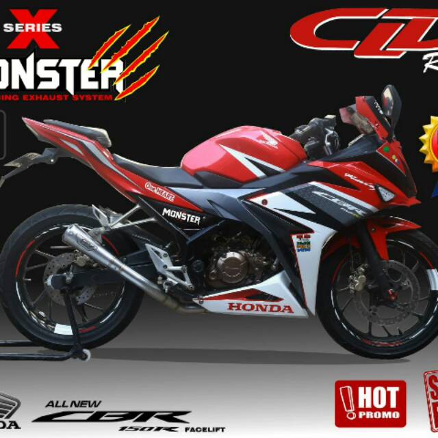KNALPOT CBR 150 FACELIFT CLD MONSTER X SERIES