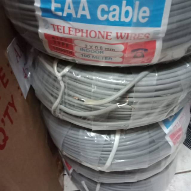 Kabel walet tembaga tunggal isi 2 @100M