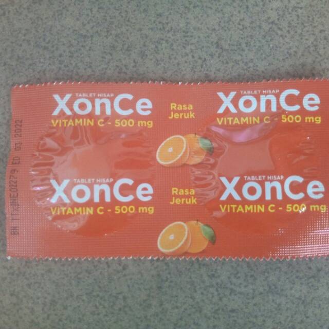 XonCe tablet hisap vitamin C - 500 mg