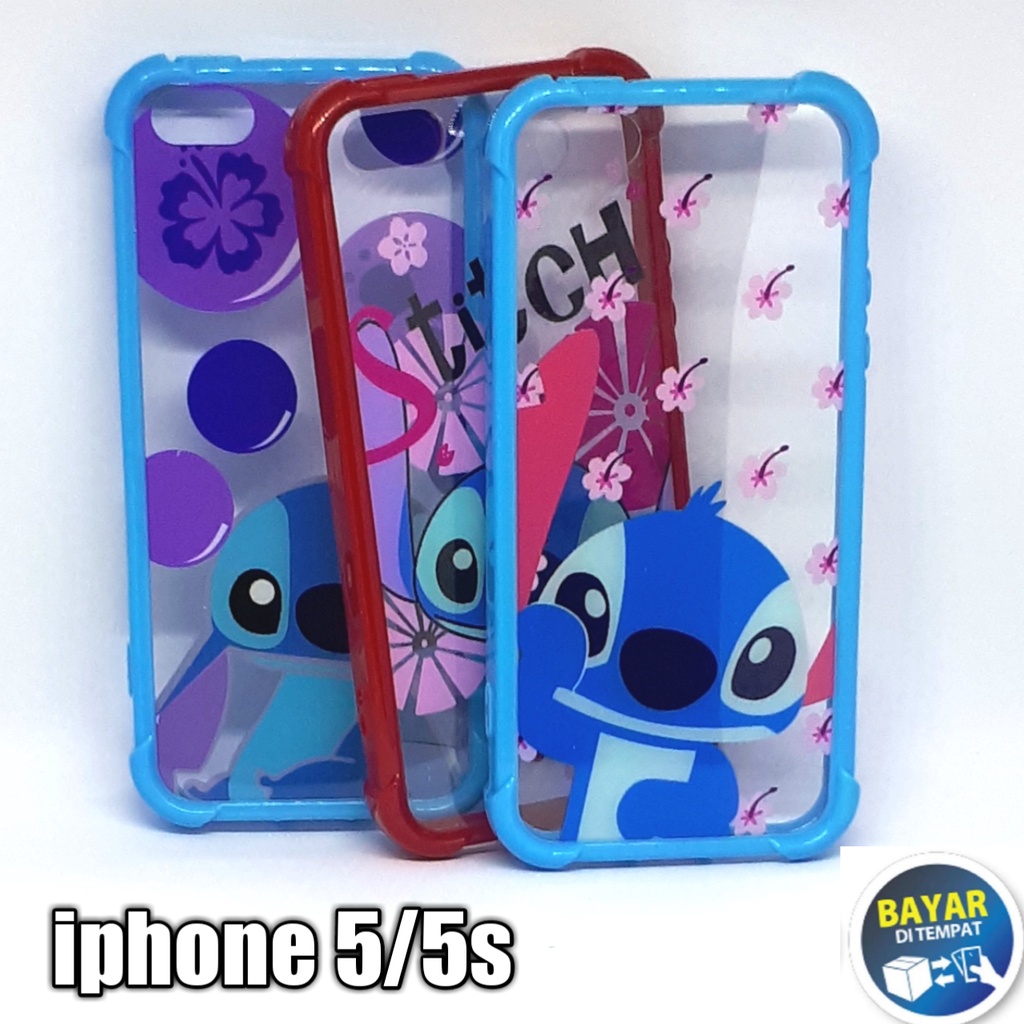 Casing Iphone 5/5s Softcase Anticrack Motif Silikon Hp Cover Hp Motif