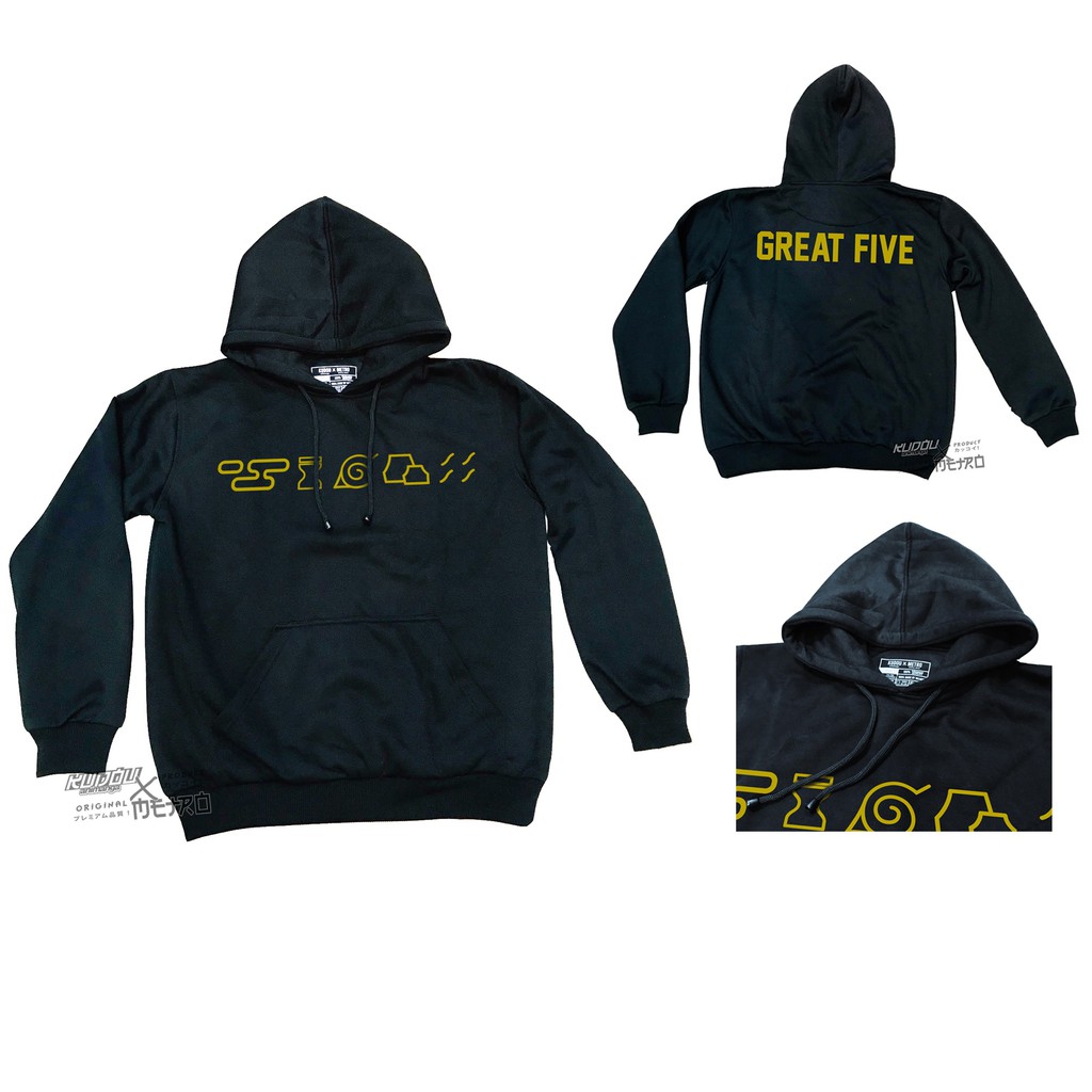 Hoodie Naruto Great Five Aninme