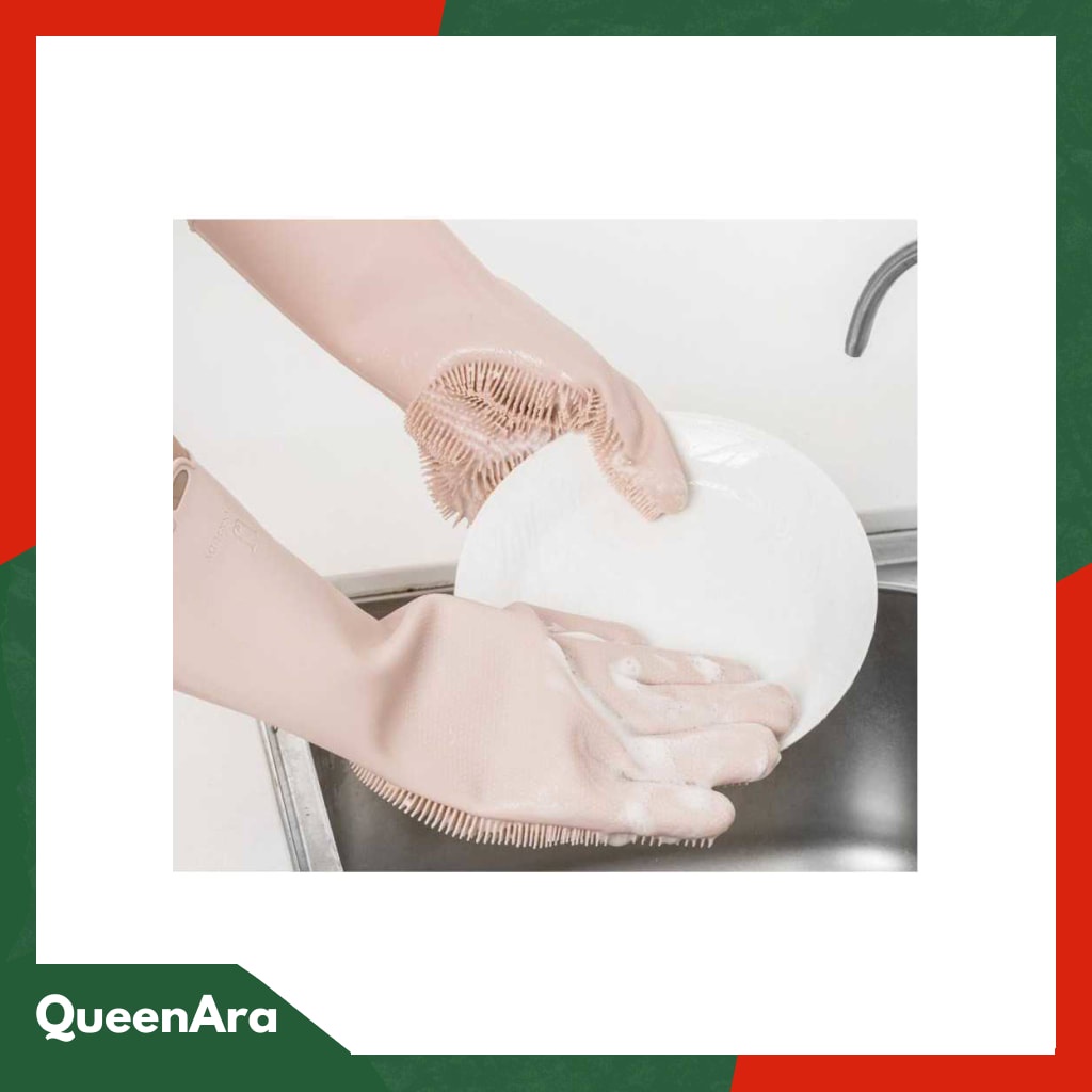 Xiaomi Mijia JJ Sarung Tangan Sikat Magic Silicone Cleaning Glove
