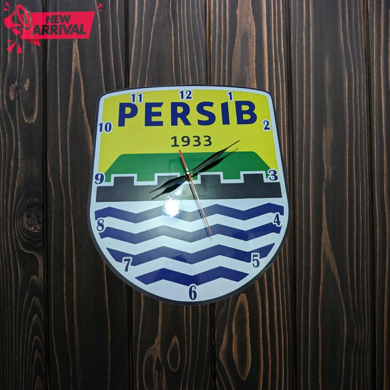 jam dinding Persib kayu terbaru dekorasi